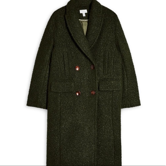 Topshop Double Breasted Boucle Coat - Picture 4 of 5